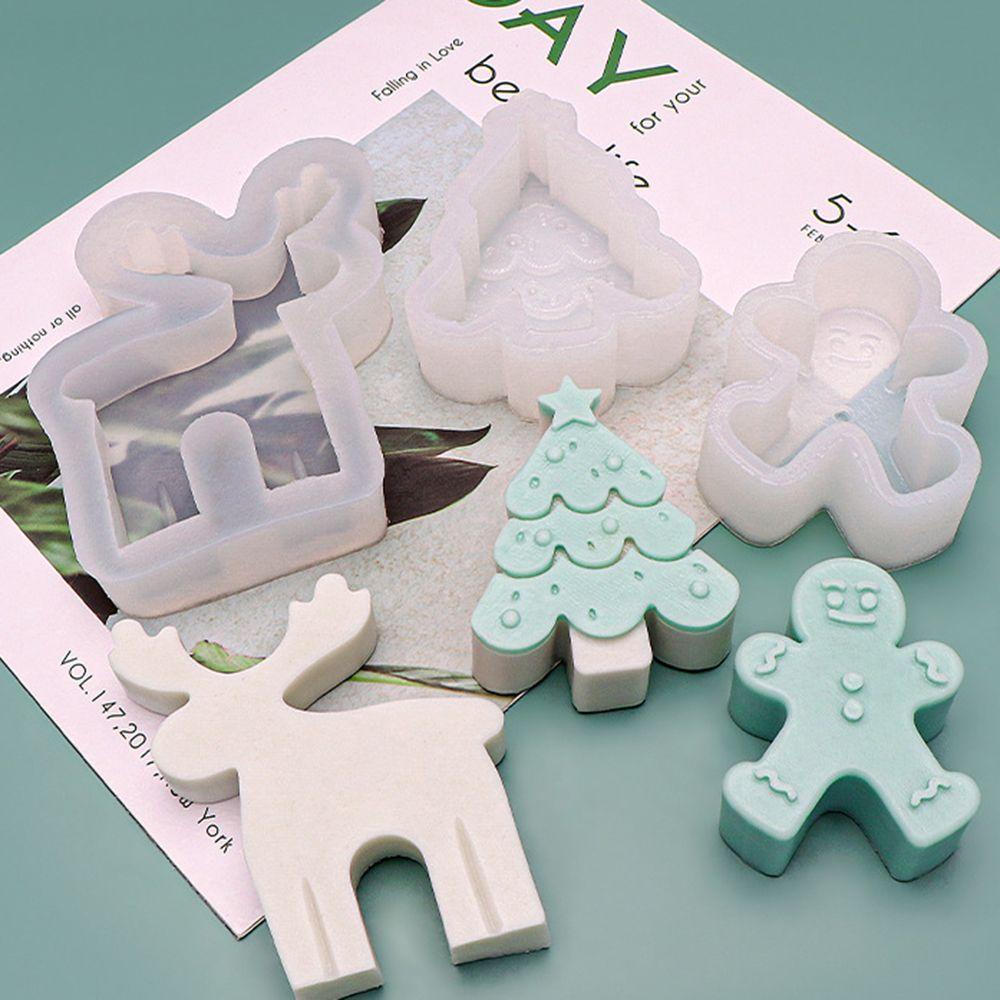 JANE Khuôn Silicone Làm Nến Hình Giáng Sinh