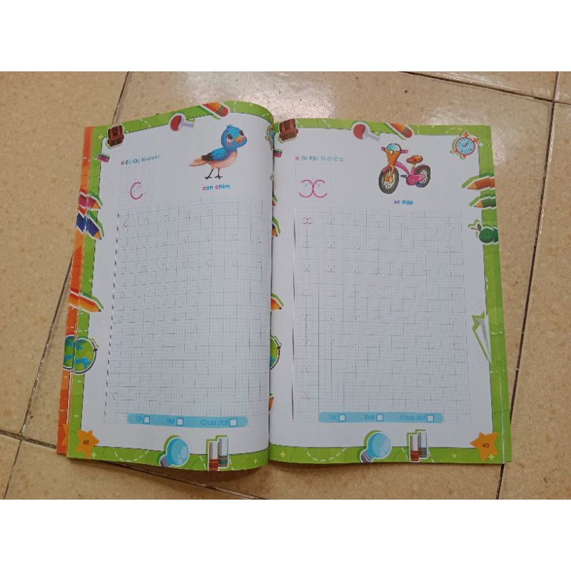 Tập tô chữ có dấu chấm - Bé bước đầu TẬP VIẾT 4- 6 tuổi