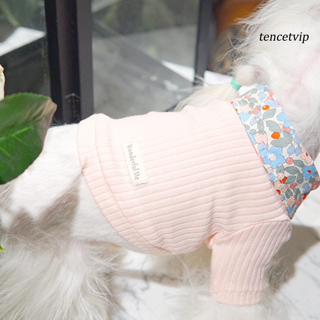 Áo không tay cổ bẻ chất liệu cotton dành cho cún cưng