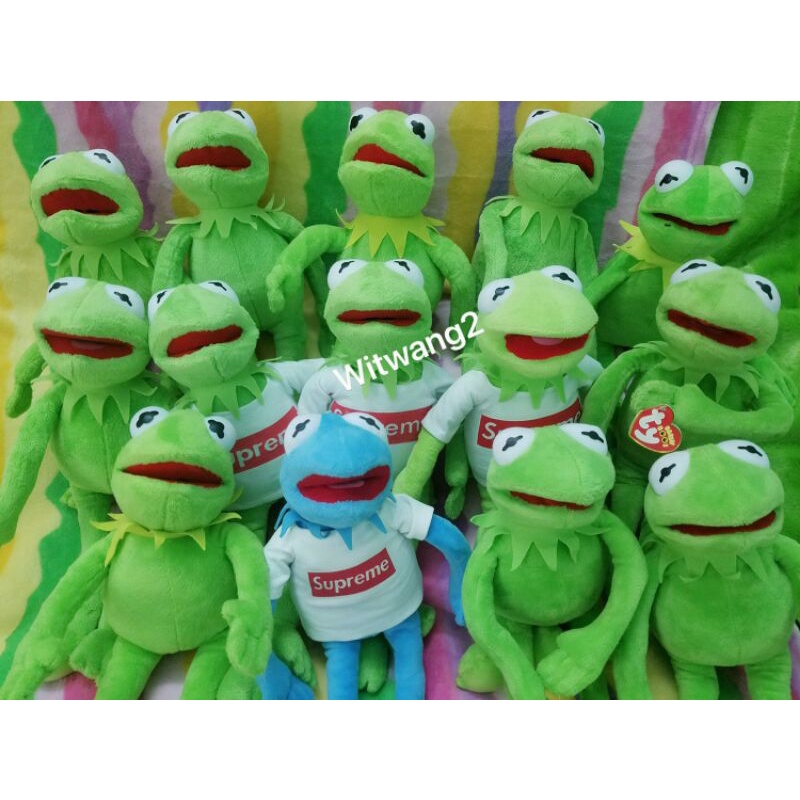 Ếch Kermit Frog có áo 40cm cởi được gấu bông