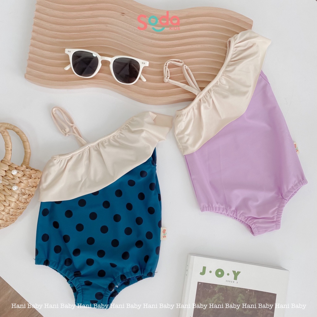 Đồ bơi, bikini bé gái phong cách bèo ren Hàn Quốc mềm nhẹ co dãn 4 chiều thoải mái