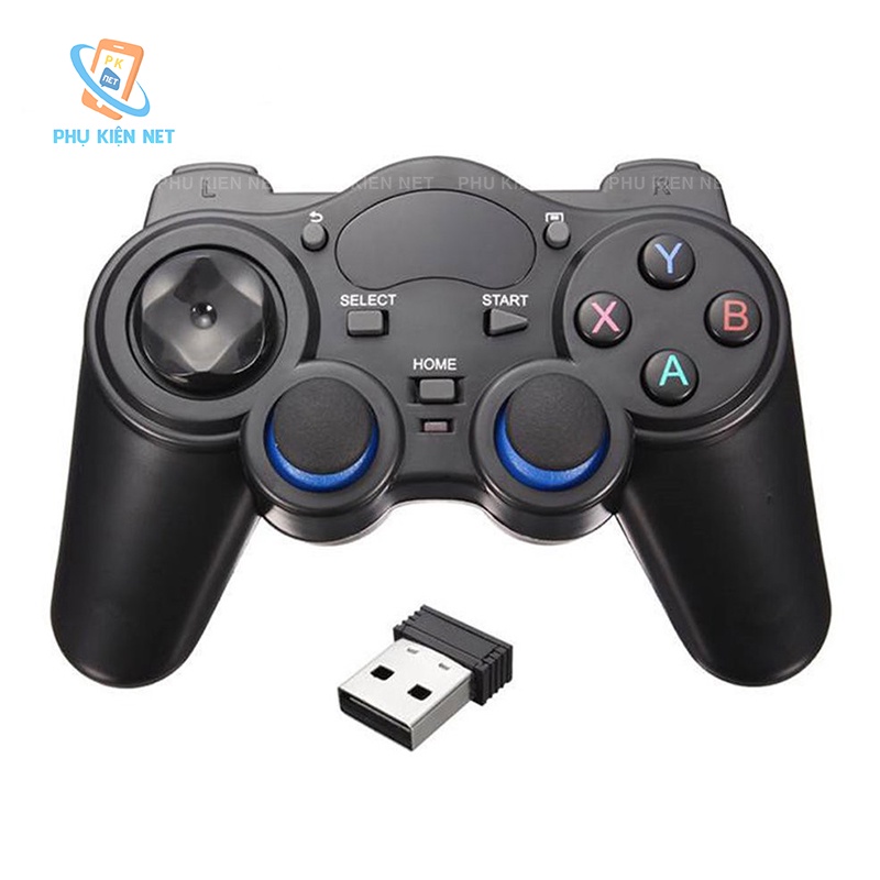 Tay cầm không dây chơi game PC Laptop Điện Thoại TV Android TV Box Bluetooth 2.4G Full skill Fo4, Pes