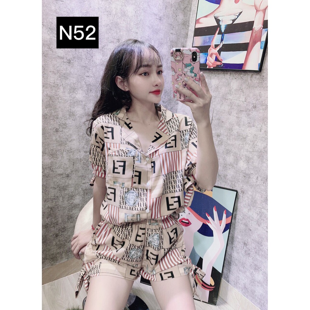 Set Đồ Bộ Pizama Nữ Mặc Nhà Đùi Nhiều Họa Tiết Hàng Đẹp Xinh Xắn Kèm Hình Thật Tự Chụp