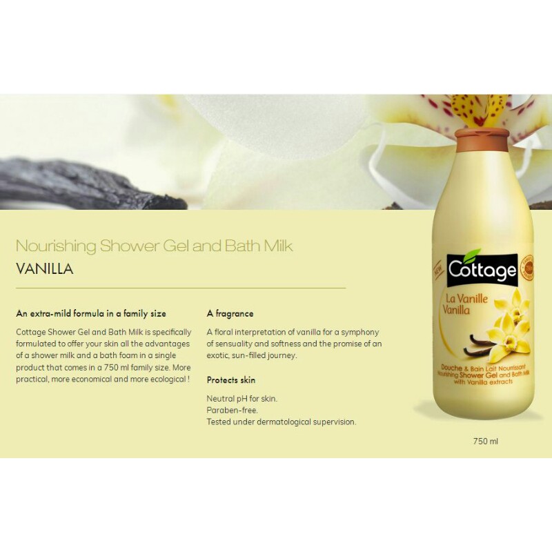 Sữa tắm COTTAGE La Vanilla - Hương Vani (750ml)