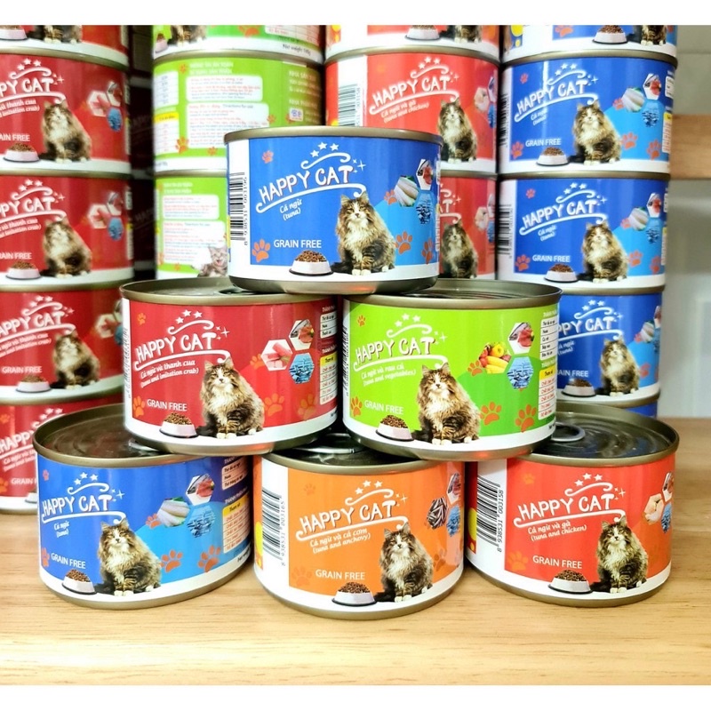 (SIÊU TIẾT KIỆM) Thức ăn cho mèo pate Happy Cat 160g