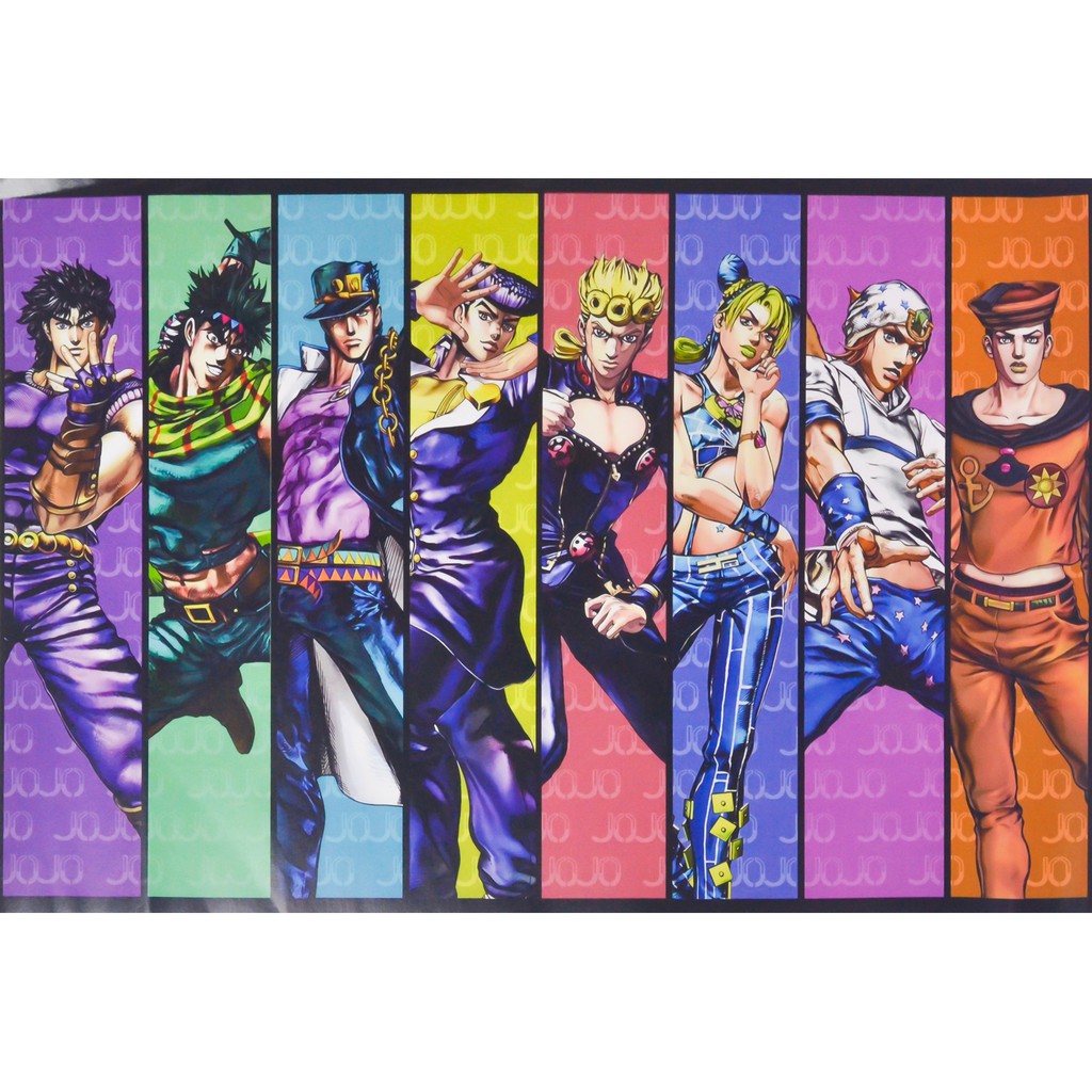 [thanh lý bán lỗ]Bộ 8 tấm poster Anime - JOJO [AAM] [PGN23]