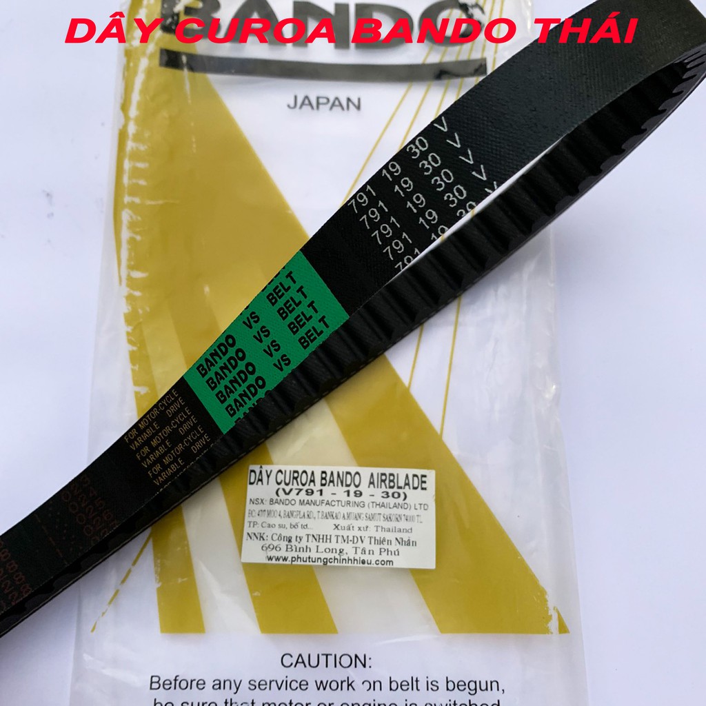 Dây curoa Airblade 110 - BANDO THÁI LAN