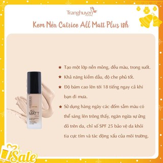 Kem Nền Catrice 18h All Matt Plus Shine Control Make Up