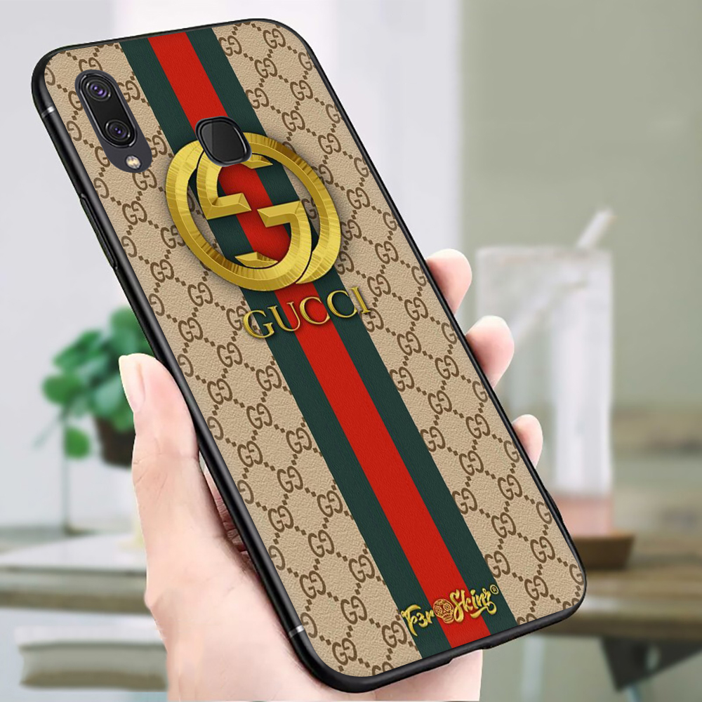 Ốp Điện Thoại Tpu Mềm Chống Rơi In Logo Gucci Cho Samsung A01 Eu A02S A6 2018 A7 2018 A8 2018