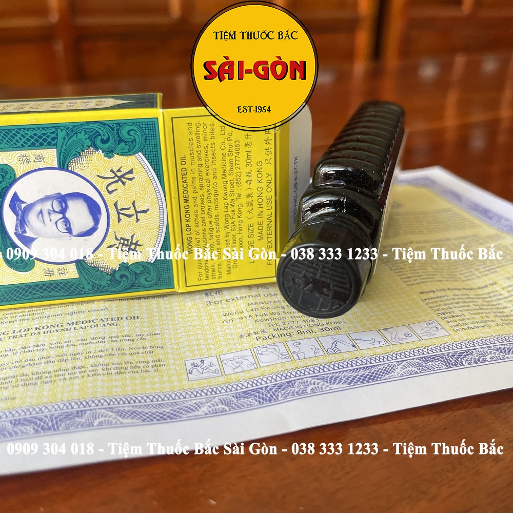 Sỉ 10 Chai Dầu Huỳnh Lập Quang Hong Kong - Wong Lop Kong 30ml ( Hàng chuẩn xịn)