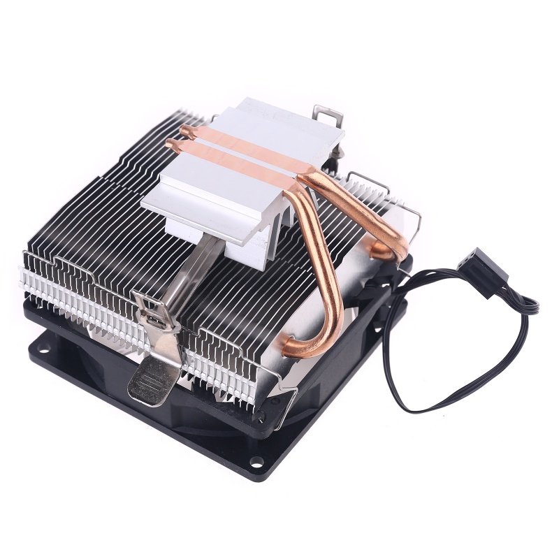 Quạt tản nhiệt CPU có đèn LED 5 màu không gây tiếng ồn LGA/2011/115X/775 3 Pin 2 ống đồng