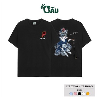 Áo thun tay lỡ Gấu 194 Unisex from rộng phong cách Local Brand Ulzzang vải coton cao cấp dày dặn, co dãn - Mèo Ngầu
