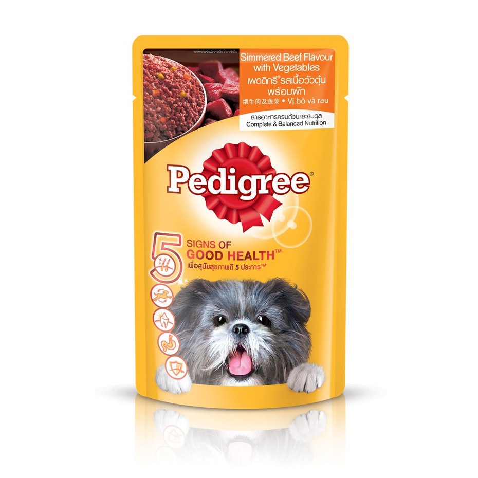 Thức ăn cho chó pate dạng sốt Pedigree 130g thơm ngon bổ dưỡng