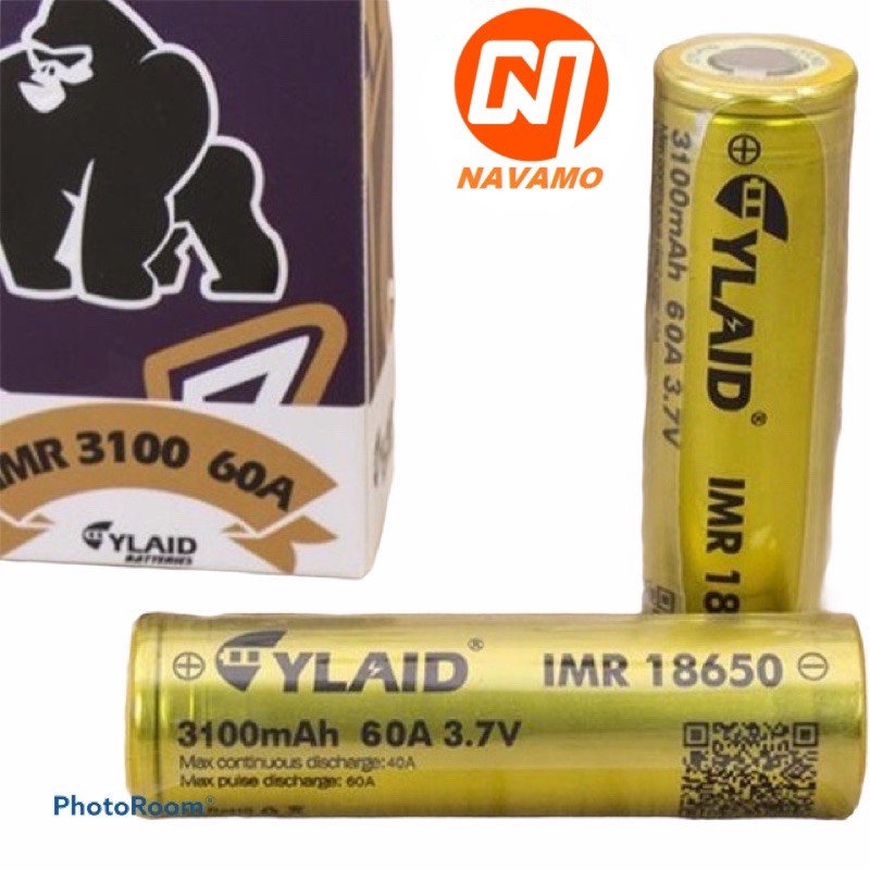 PIN SẠC ĐIỆN CYLAID VÀNG 18650 3100MAH 60A 3,7V