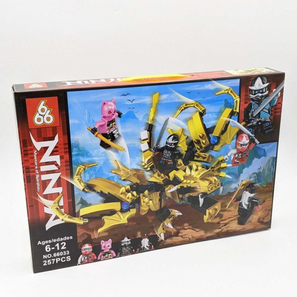 [SALE HÈ] NINJAGO_Lego Ninja Rồng Chiến Đấu Thế Hệ Mới - 257 miếng