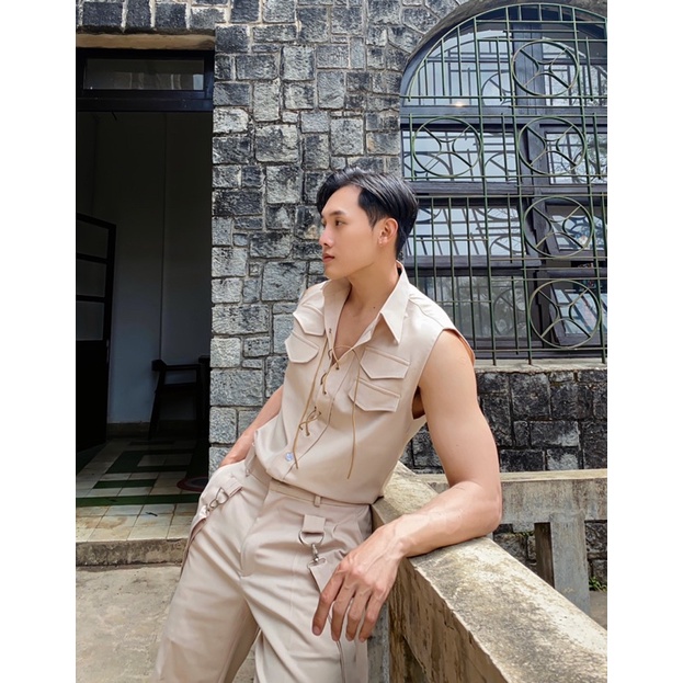 SƠ MI BA LỖ KAKI DÂY