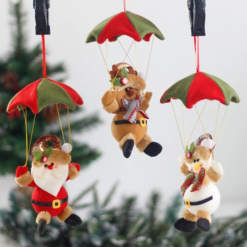 Phụ kiện treo trang trí cây thông noel hình cây dù dễ thương