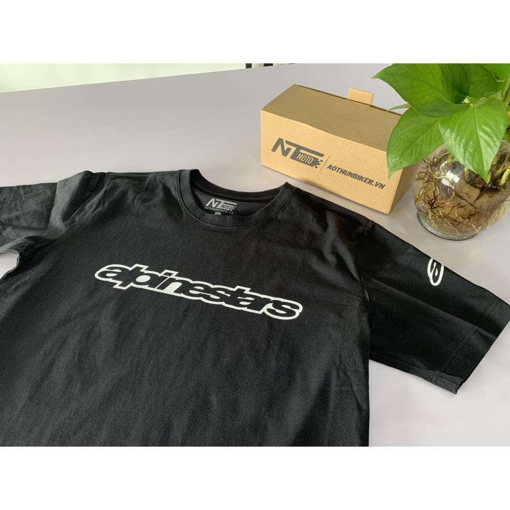 Áo Thun Biker - Alpinestar 01 Unisex Nam Nữ tay ngắn có Big Size Cho