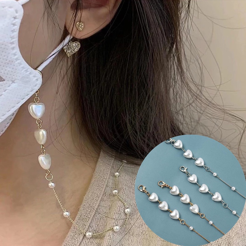 Dây đeo mắt kính 72cm chống trượt hình trái tim thanh lịch