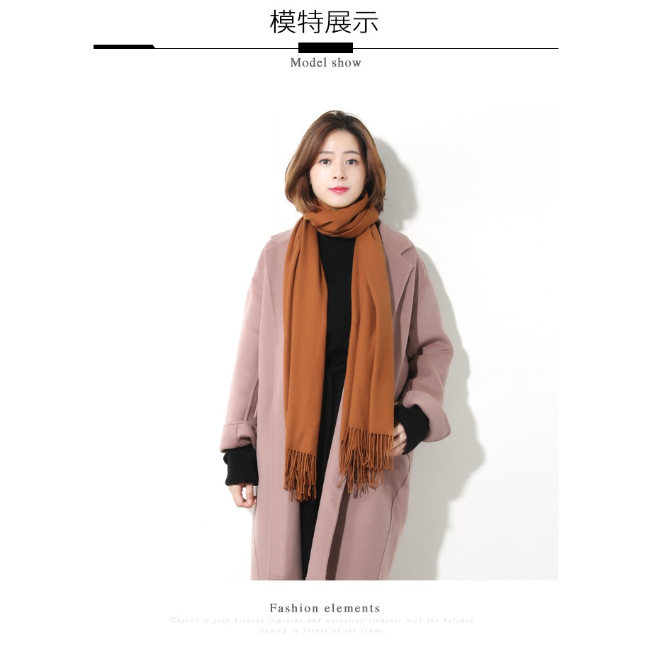 Khăn choàng cổ lông cừu thời trang Acne Studio - Cho cả nam và nữ (Màu nâu tây)