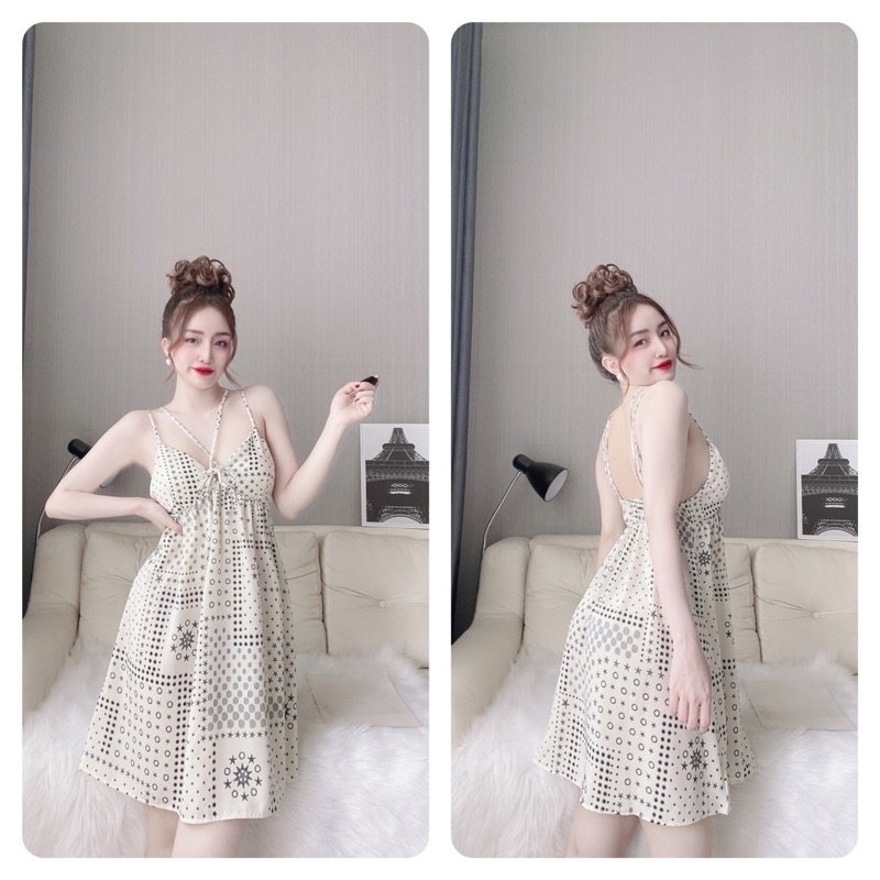 Váy Ngủ Nữ, Đầm Ngủ Sexy Lụa 2 Dây Nữ, Lụa Mango kèm quần, tặng kèm mút, freesize 40_60kg, tuỳ chiều cao