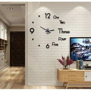 Đồng hồ dán tường 3D