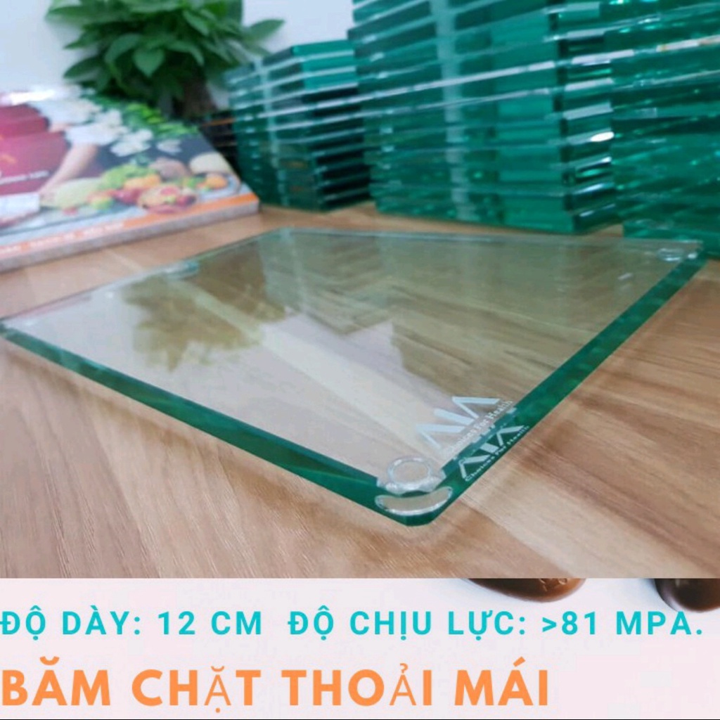 Thớt kính nhà bếp cường lực cao cấp 12mm AIA