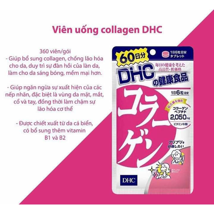 Viên uống bổ sung collagen DHC Collagen