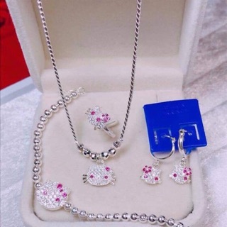Bộ trang sức bạc Hello Kitty cho bé