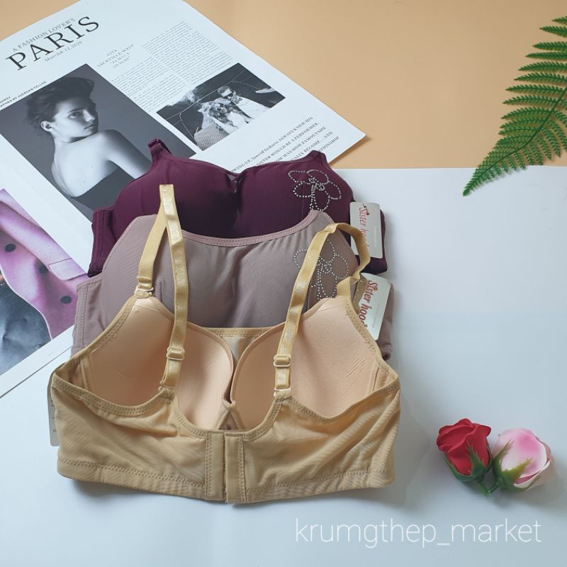 Áo lót sisterhood 756 có lưới che kín ngực hàng thái lan