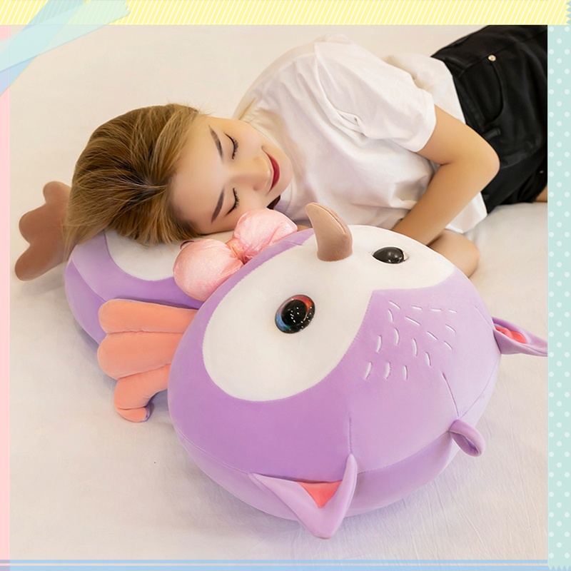 Đồ chơi nhồi bông Hình Chim Cú Hoạt Hình Dễ Thương 25cm