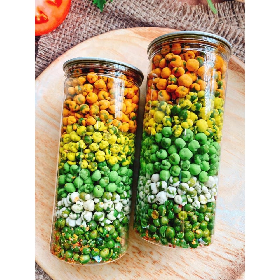 Đậu hà lan mix 5 vị giòn tan hũ 450g_trathaomocsi