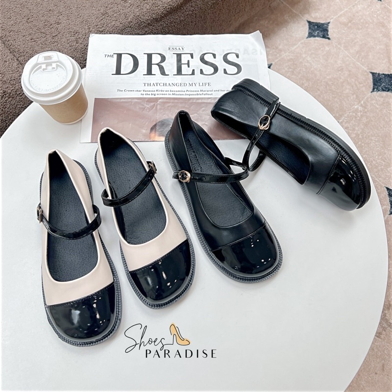 Giày lolita vintage mary jane đế vuông phong cách hàn quốc Shoes Paradise 216