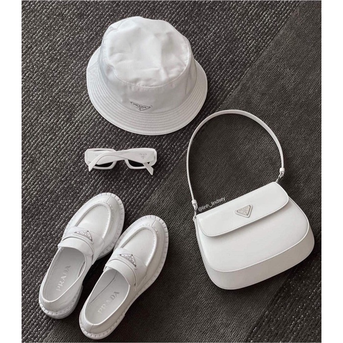 Túi kẹp nách prada cleo mini