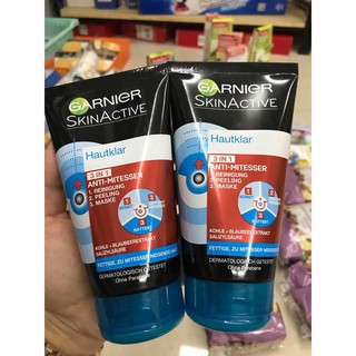 SỮA RỬA MẶT GARNIER HAUTKLAR 3 in 1 ANTI - MITESSER 150ml