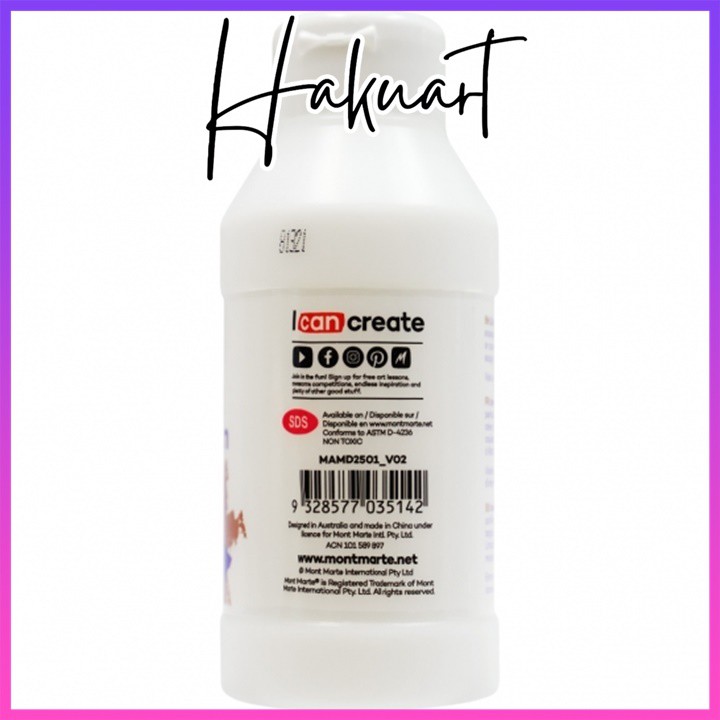 Dung môi pha màu Acrylic MONT MARTE 250ml - Họa cụ Hakuart