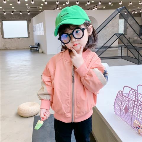 Áo Khoác Bóng Chày Bằng Cotton Màu Trơn Thời Trang Xuân Thu Hàn Quốc Cho Bé Gái