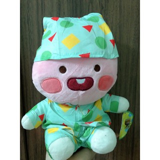 [Apeach Kakao friends] gấu bông đào đồ ngủ hình màu xanh