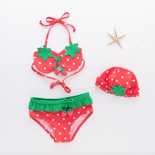 Bikini cho bé gái trái dâu, trái thơm