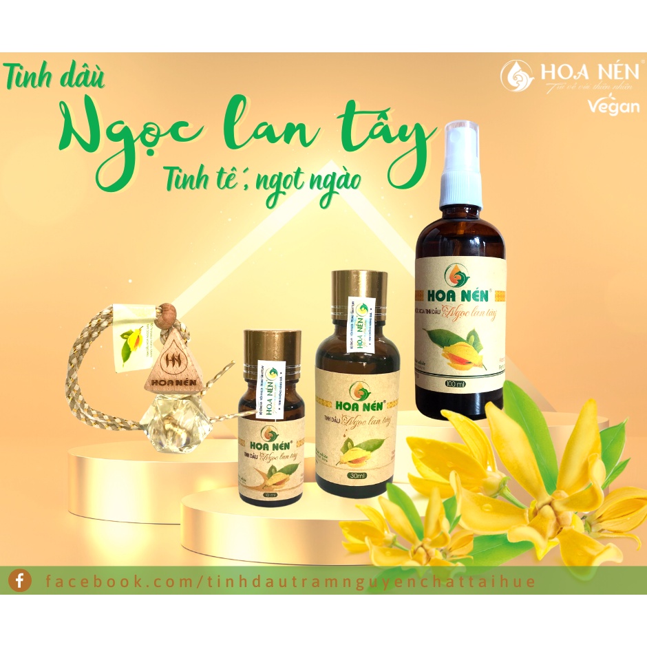 Tinh dầu Hoa Ngọc Lan Tây nguyên chất - Hoa Nén - Hương thơm mát, khử mùi, ẩm mốc- 50ml