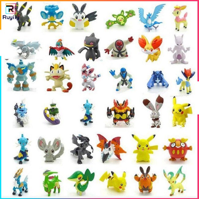 Bộ Sưu Tập 24 Mô Hình Nhân Vật Pokemon 2-3cm Pokémon R3