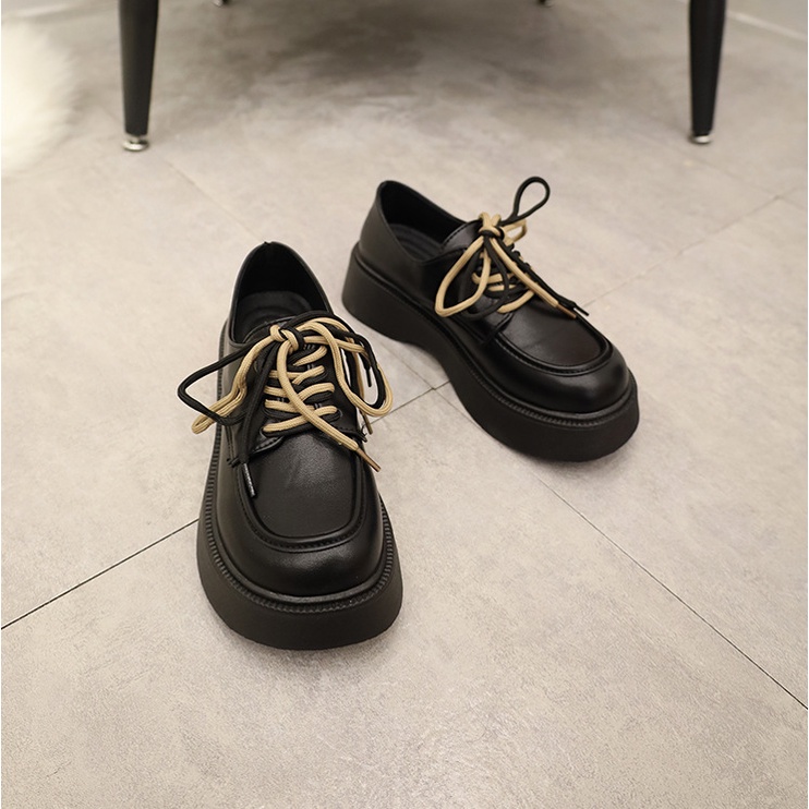 - Giày Oxford Nữ Kelly Cổ Thấp Đế Dày Tăng Chiều Cao Phong Cách Hàn Quốc 2022