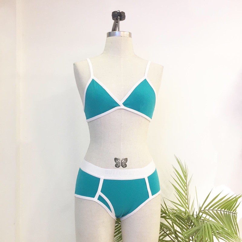 American Pie - Set bikini hồng cánh sen đậm