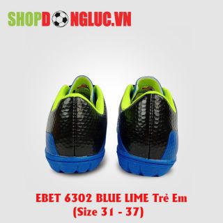 GIÀY ĐÁ BÓNG TRẺ EM EBET 6302 blue/lime
