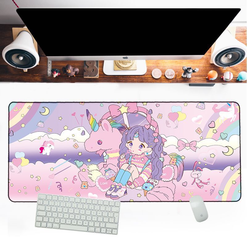 Miếng lót chuột Anime Unicorn dễ thương chống nước cực êm