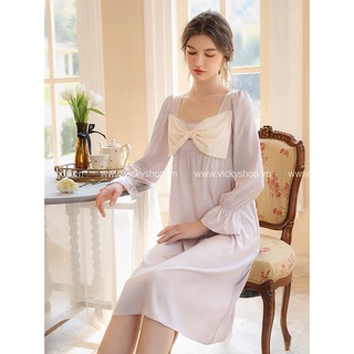Đầm lụa chuẩn hàng QCCC, chất vải mềm mịn, kiểu dáng tiểu thư. D822