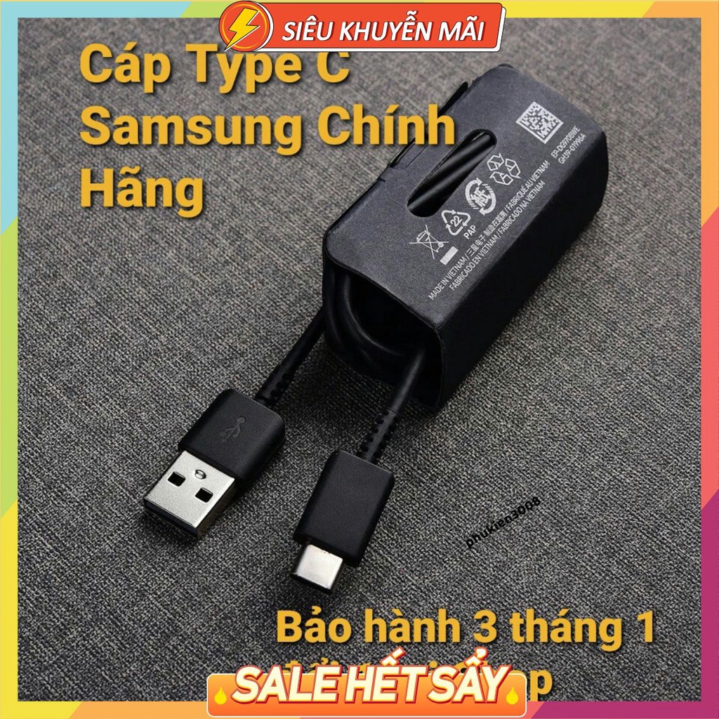 Dây cáp sạc Samsung chính hãng Type-C Usb, Micro Usb 1m hỗ trợ sạc nhanh Note 9/Note 8/S9/S8/ S7 S6