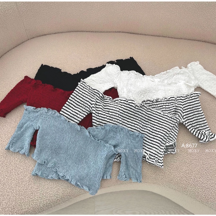 SP008677-Áo trễ vai chéo