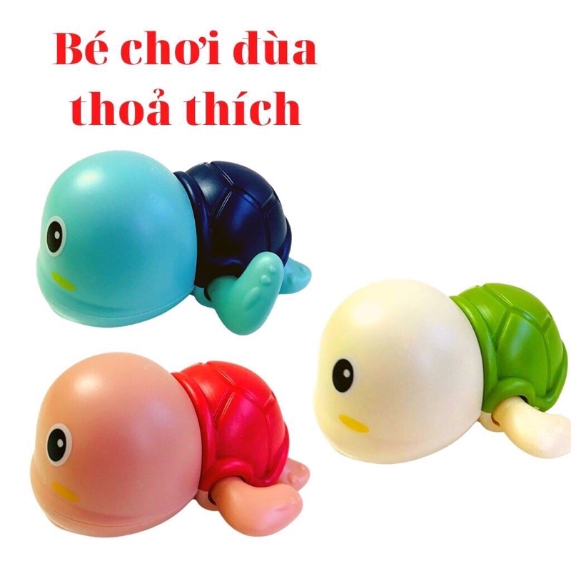 Rùa Bơi Vặn Cót - Đồ Chơi Nhà Tắm - đồ chơi Dưới Nước thả bồn tắm Cho Bé Thích Thú Vận Động Khỏe mạnh