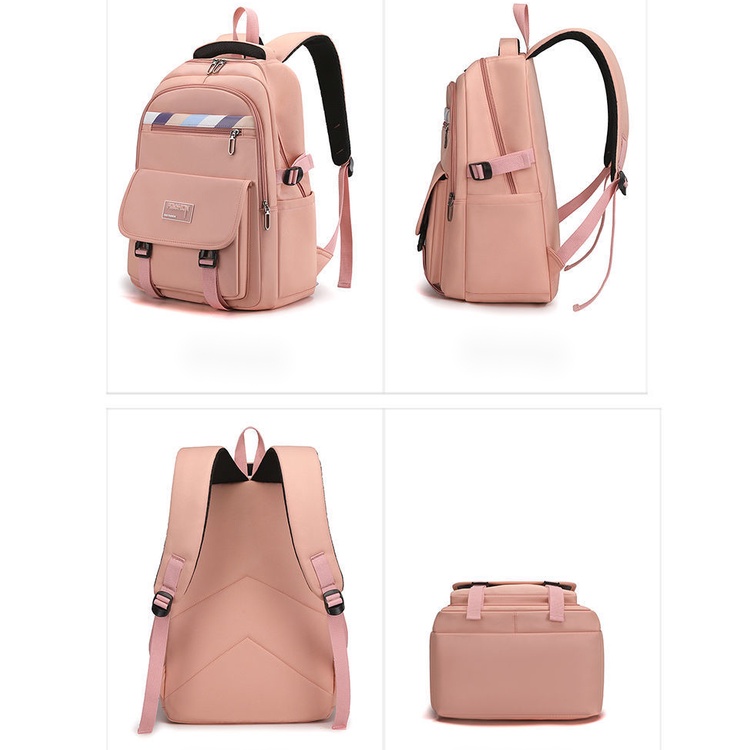 Balo nữ hàn quốc Chống thấm Trung học Balo Đựng Laptop 15.6 Inches